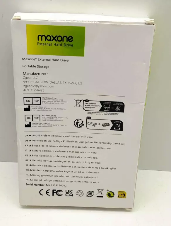 MAXONE SLIMSERIERS 1TB USB 3.0 MICRO-B DYSK