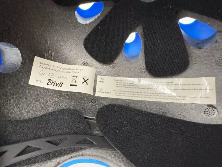KASK ROWEROWY CRIVIT NIEBIESKI