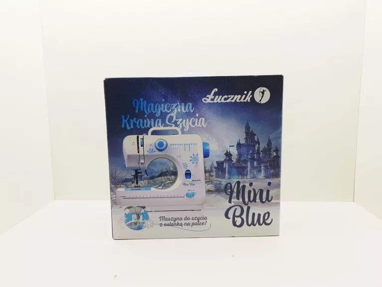 MASZYNA DO SZYCIA MINI BLUE ŁUCZNIK DLA DZIECI KOMPLET