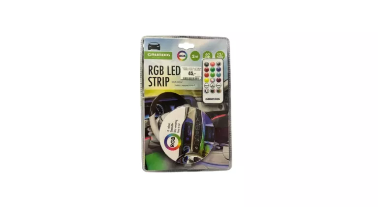 TAŚMA LED Z PILOTEM DO SAMOCHODU GRUNDIG RGB 2M