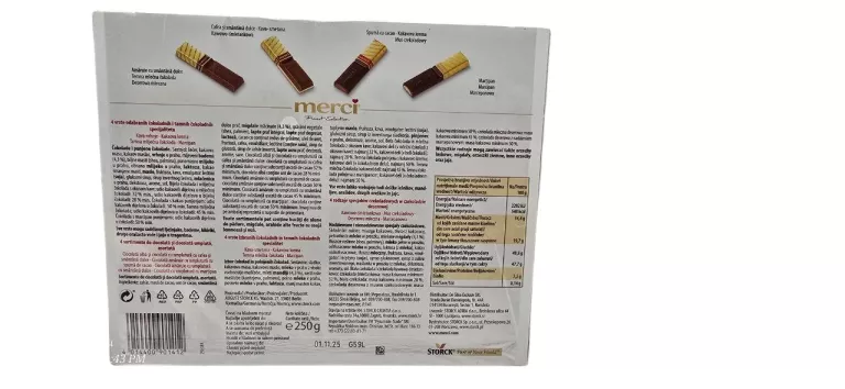 MERCI 250G CZEKOLADKI BOMBONIERKA DESEROWA