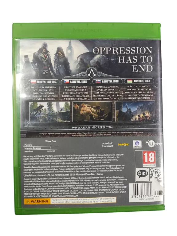 GRA ASSASSIN'S CREED SYNDICATE
