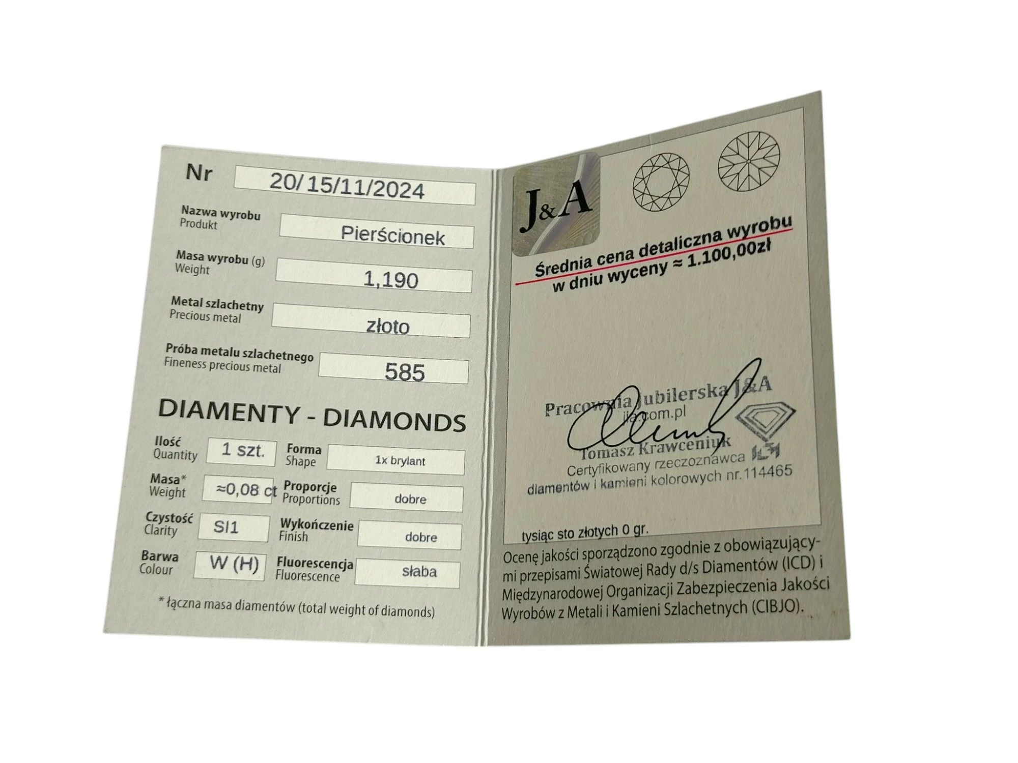 zloty-pierscionek-z-brylantem-008ct-proba-585-waga-119g-rozmiar-12-rozmiarsrednica-wew-mm-372-12