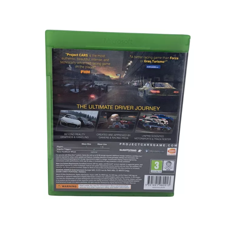 GRA PROJECT CARS XBOX ONE