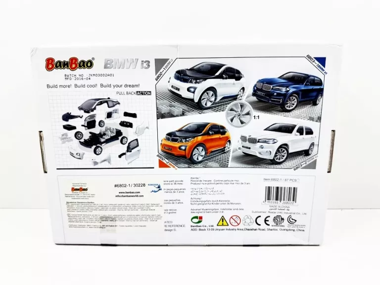 BANBAO BMW I3 KLOCKI BUDOWA MODELU