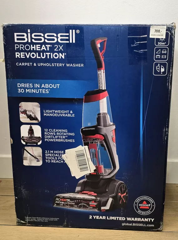 ODKURZACZ PIORĄCY PIONOWY DO DYWANÓW BISSELL 1858N PROHEAT 2X REVOLUTION