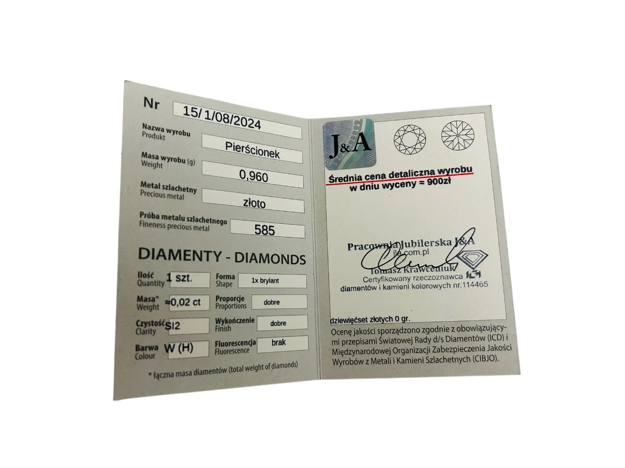 zloty-pierscionek-z-brylantem-002ct-proba-585-waga-096g-rozmiar-12-rozmiarsrednica-wew-mm-372-12