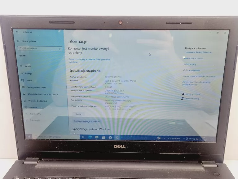 LAPTOP DELL INSPIRON 15 5567 I5-4210U/8GB/1TB/820M