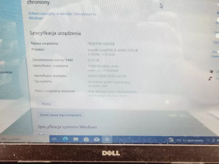 LAPTOP DELL INSPIRON 15 5567 I5-4210U/8GB/1TB/820M