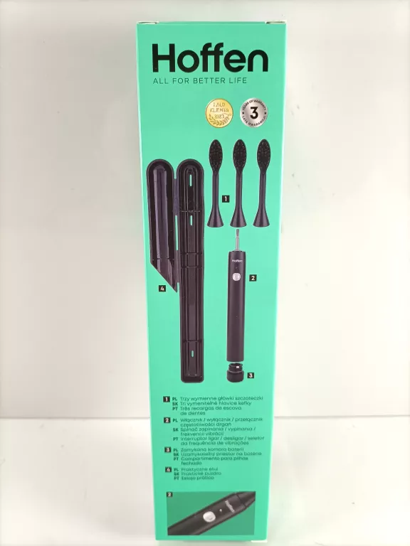 SZCZOTECZKA SONICZNA HOFFEN DO MYCIA ZĘBÓW BST-5230
