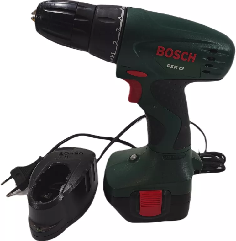WKRĘTARKA BOSCH PSR 12 PLUS AKUMULATOR I ŁADOWARKA WKRĘTARKA BOSCH
