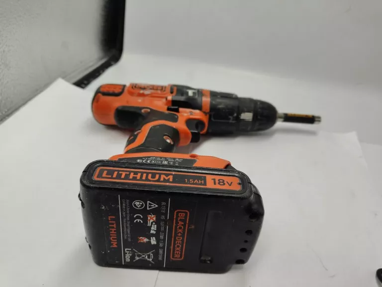 WKRĘTARKA BLACK DECKER EGBL 188 - 2XAKU + ŁADOWARKA