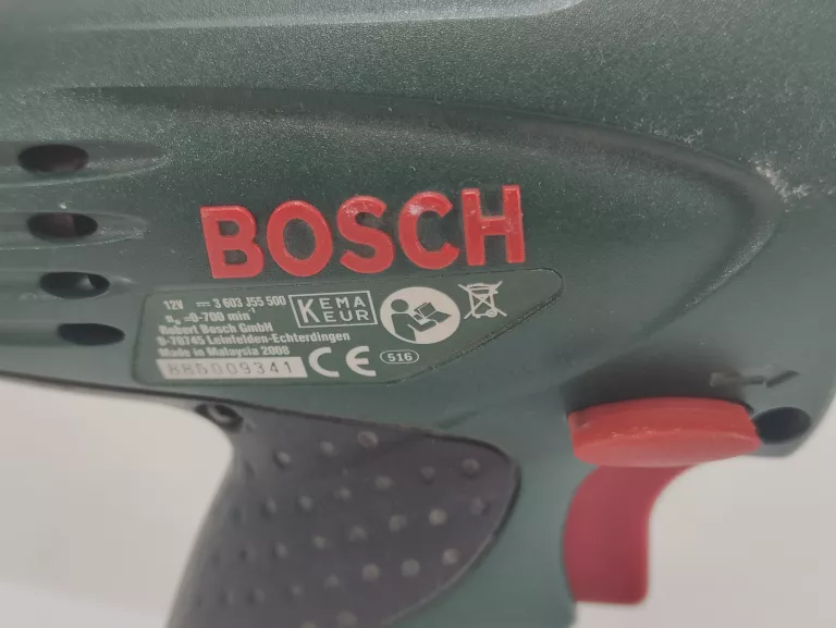 WKRĘTARKA BOSCH PSR 12 PLUS AKUMULATOR I ŁADOWARKA WKRĘTARKA BOSCH