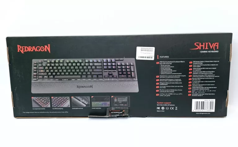 KLAWIATURA GAMINGOWA REDRAGON SHIVA K512 RGB STAN BDB