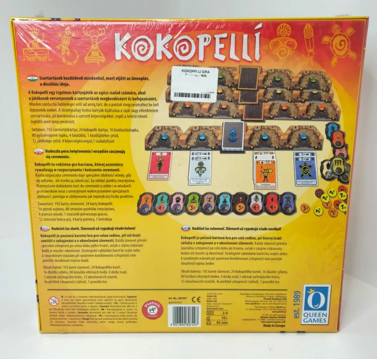 GRA PLANSZOWA KOKOPELLI QUEEN GAMES POWYSTAWOWA ZESTAW IDEAŁ