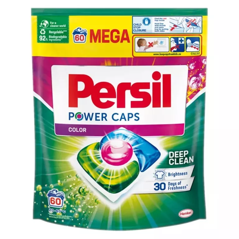 PERSIL POWER CAPS KAPSUŁKI DO PRANIA KOLORU 60 SZT