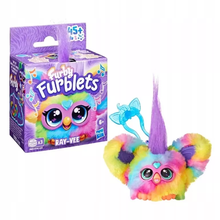 FURBY FURBLETS RAY-VEE INTERAKTYWNA MASKOTKA 45 DŹWIĘKÓW