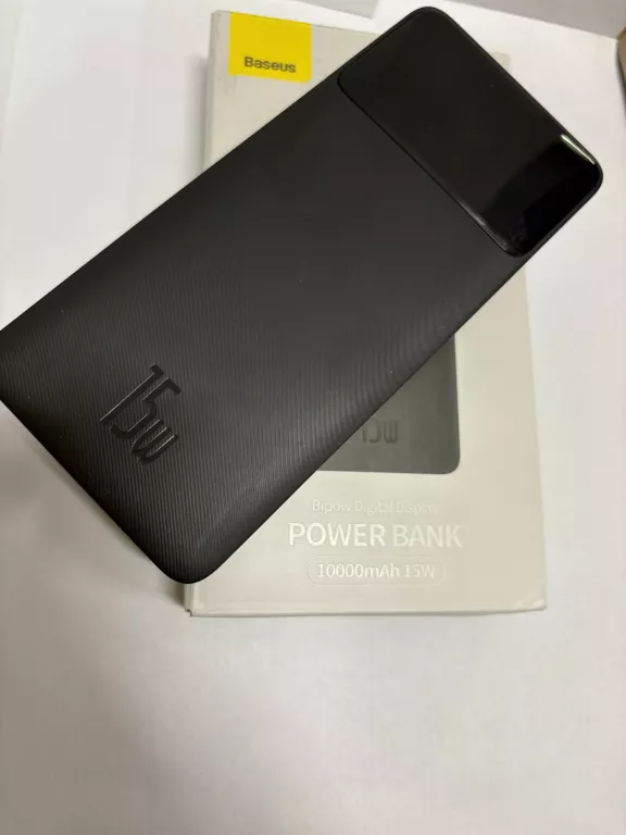 POWERBANK BASEUS 10000 MAH CZARNY 2XUSB USB-C 15W