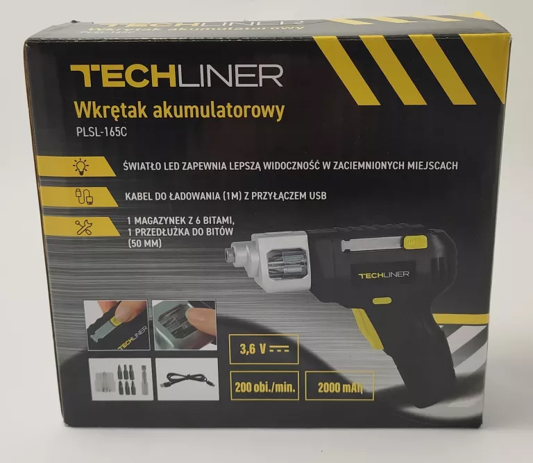 TECHLINER WKRĘTAK AKUMULATOROWY PLSL-165C