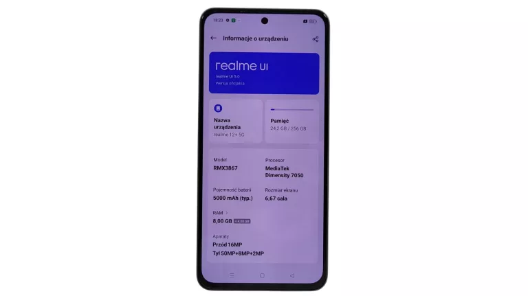 TELEFON REALME 12+ 5G 8/256GB