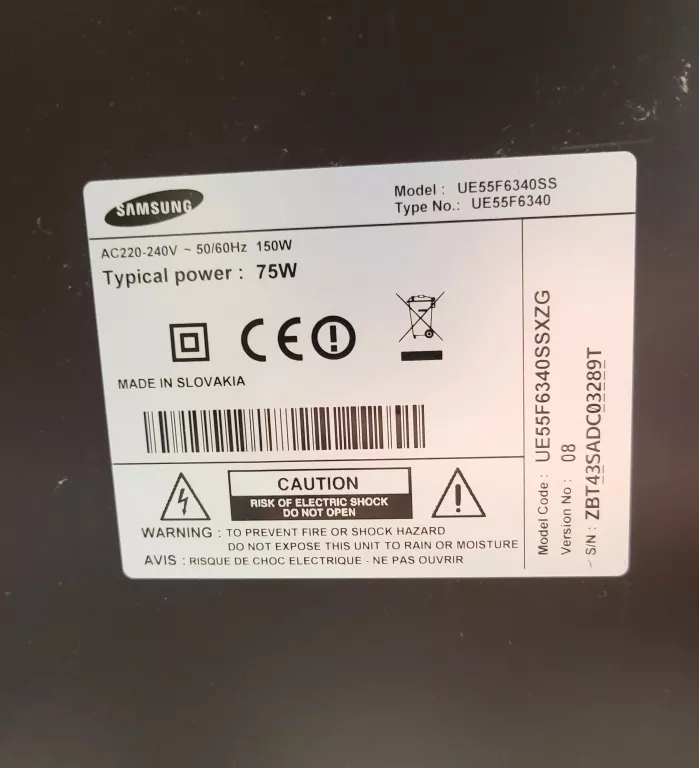 TELEWIZOR SAMSUNG 55" UE55F6340 SMART 3D