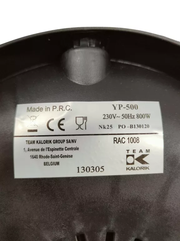 GRILL ELEKTRYCZNY KALORIK TKG RAC 1008 CS 800W