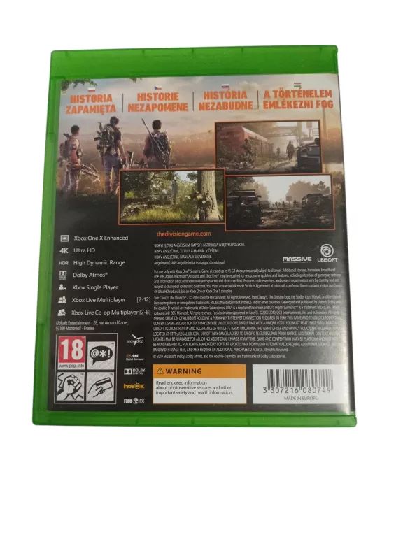 GRA NA XBOX ONE TOM CLANCYS THE DIVISION 2