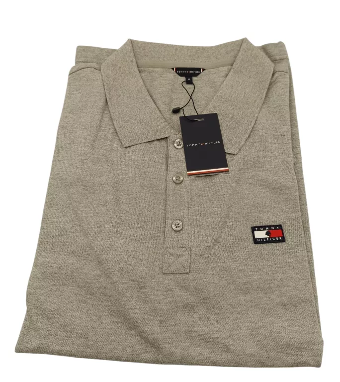 KOSZULKA POLO TOMMY MĘSKA SZARA XL