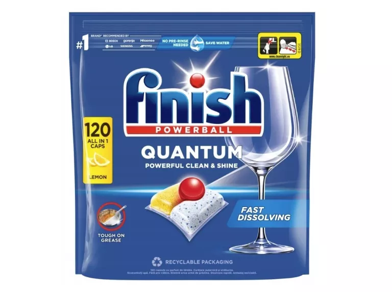 FINISH QUANTUM KAPSUŁKI DO ZMYWARKI LEMON 120 SZT