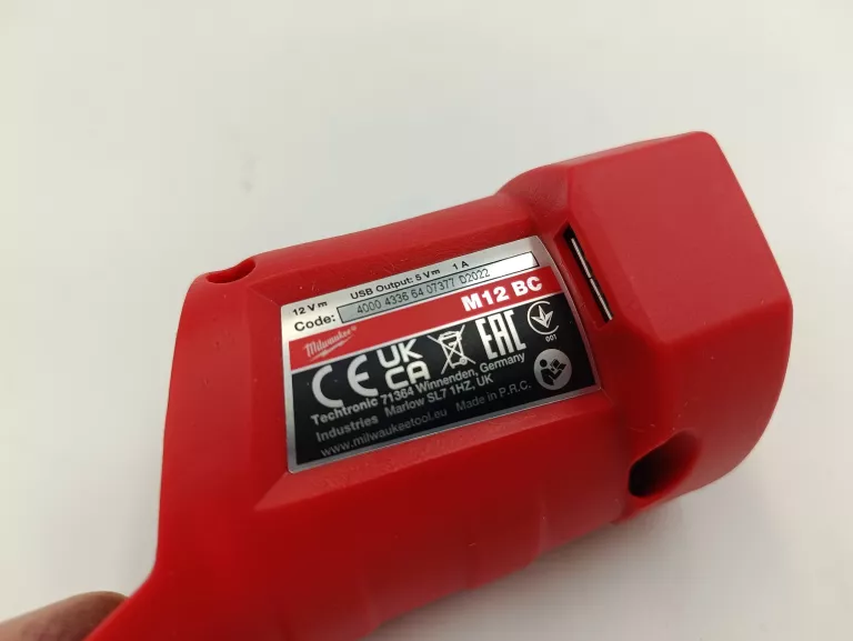 ADAPTER USB DO AKUMULATORÓW MILWAUKEE M12 BC