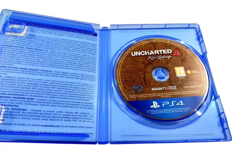 GRA NA PS 4 UNCHARTED 4 KRES ZŁODZIEJA