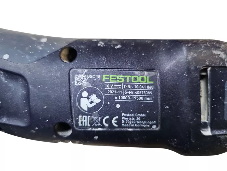 AKUMULATOROWE URZĄDZENIE WIELOFUNKCYJNE FESTOOL OSC 18 LOMBARD TRZEBNICA