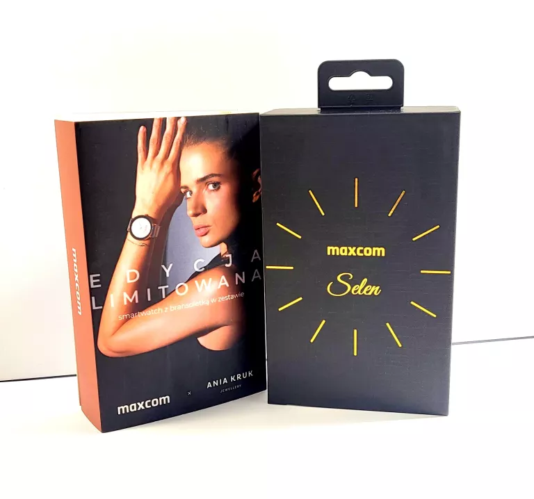 SMARTWATCH MAXCOM SELEN ANIA KRUK KOMPLET STAN IDEALNY