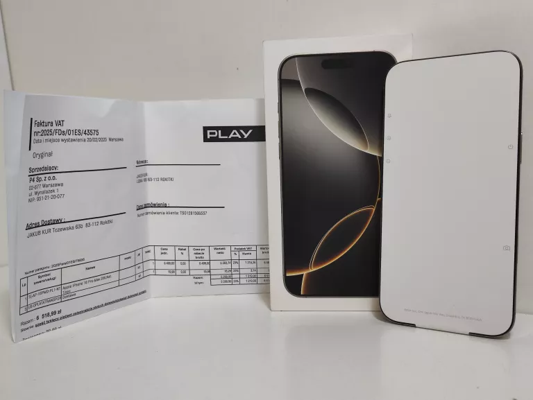 TELEFON APPLE IPHONE 16 PRO MAX Z PLAY OKAZJA EXPORT OKAZJA!