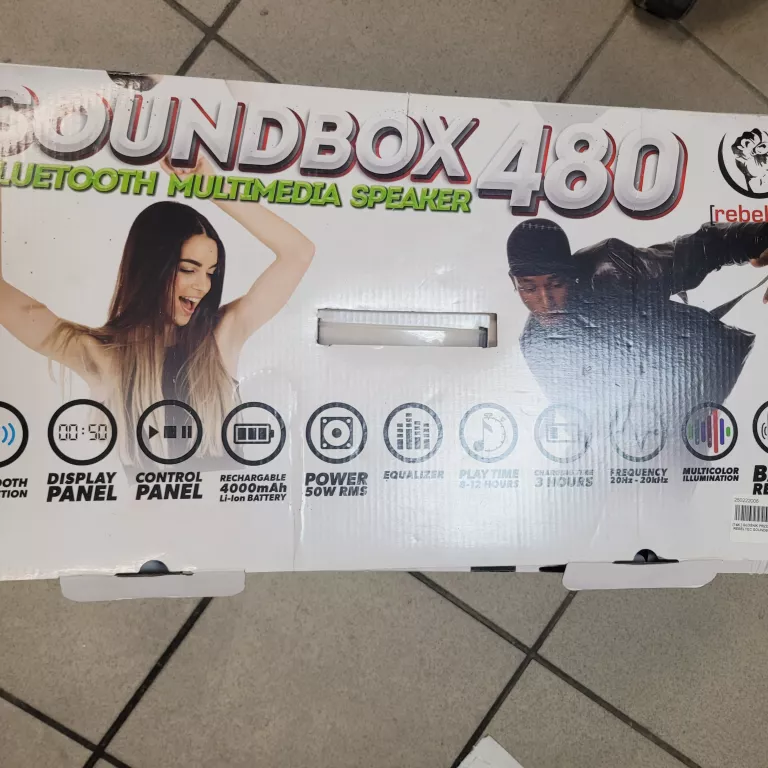 GŁOŚNIK PRZENOŚNY REBELTEC SOUNDBOX 480
