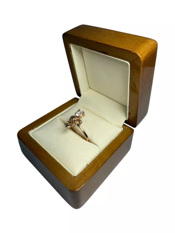 ZŁOTY PIERŚCIONEK - ROSE GOLD - 14K 2,59G 583 R17