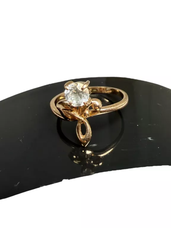ZŁOTY PIERŚCIONEK - ROSE GOLD - 14K 2,59G 583 R17