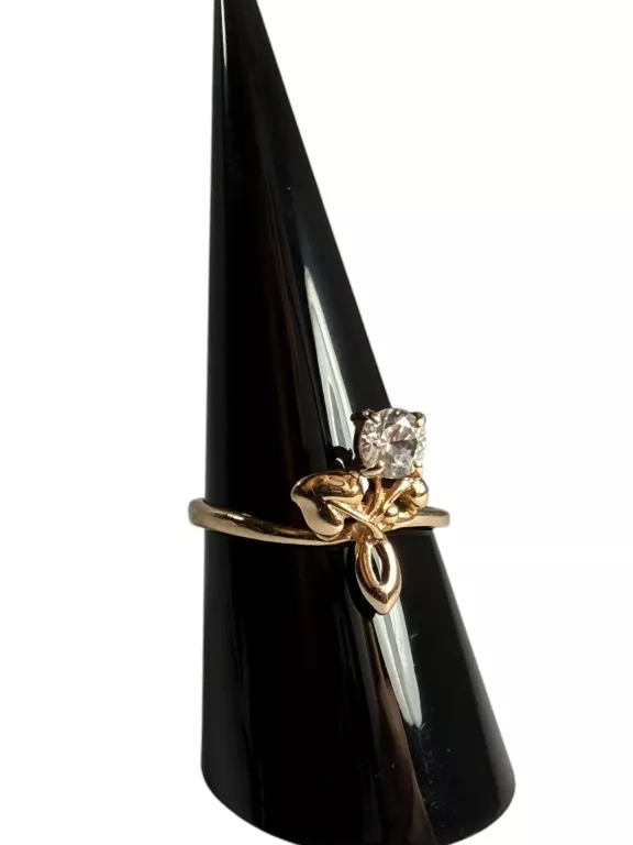 ZŁOTY PIERŚCIONEK - ROSE GOLD - 14K 2,59G 583 R17