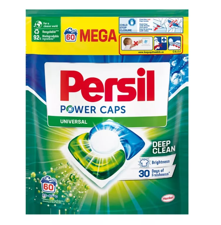 PERSIL POWER CAPS KAPSUŁKI DO PRANIA BIELI 60SZT