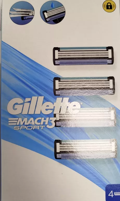 WKŁĄDY GILLETTE MACH 3 SPORT 4 SZT