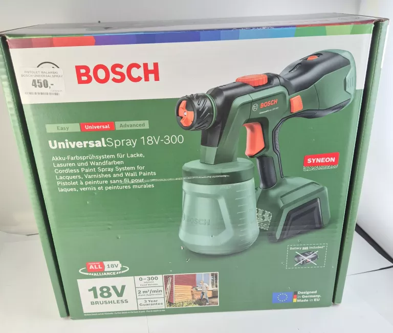 PISTOLET MALARSKI BOSCH UNIVERSALSPRAY 18V-300