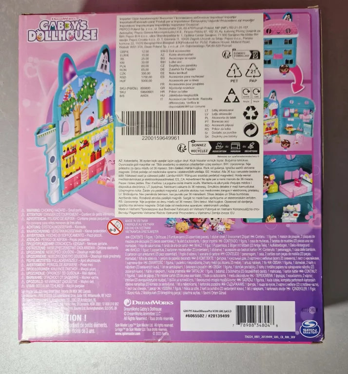 DOMEK DLA LALEK SPIN MASTER KOCI DOMEK GABI GABBY'S DOLLHOUSE