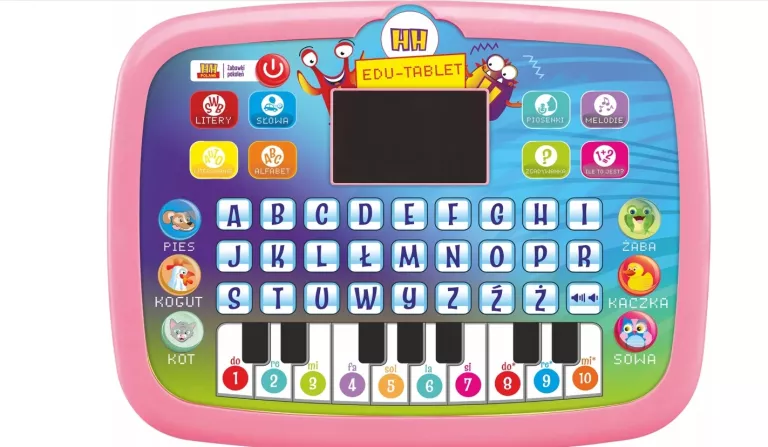TABLET LAPTOP EDUKACYJNY DOTYKOWY DLA DZIECI INTERAKTYWNY KOMPUTER MÓWI PL
