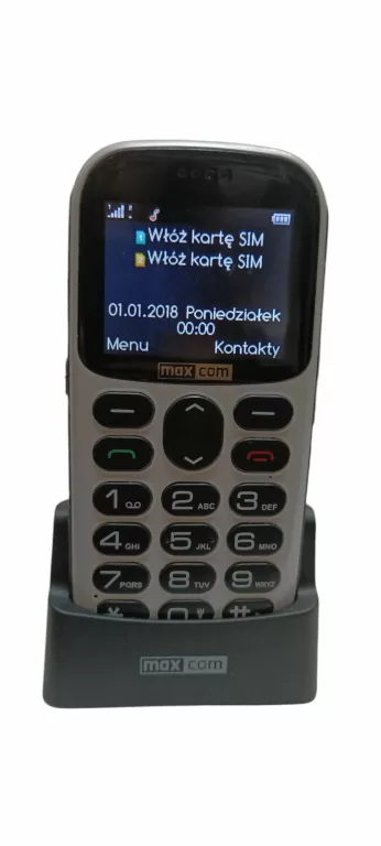 TELEFON MAXCOM MM471 STACJA ŁADUJĄCA