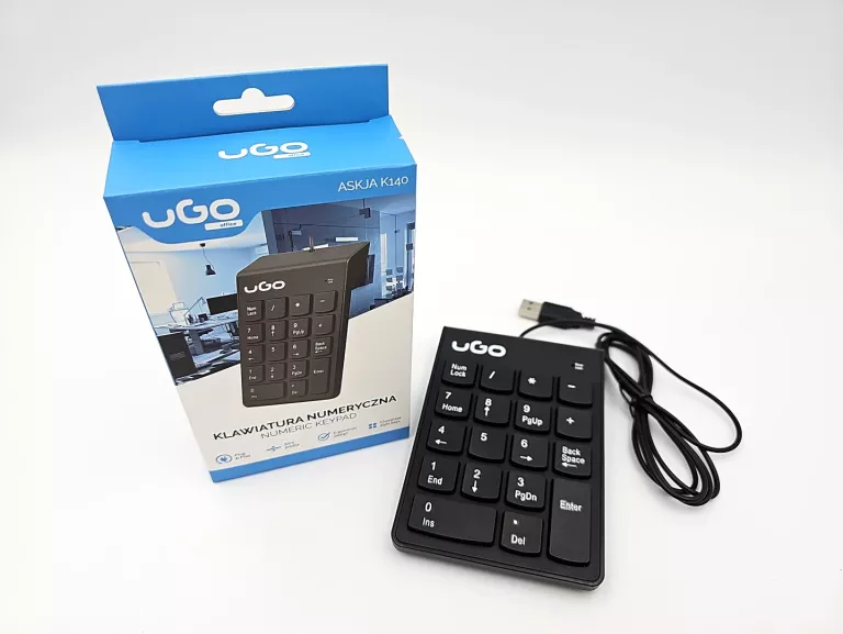 KLAWIATURA NUMERYCZNA UGO ASKJA K140 USB 2.0