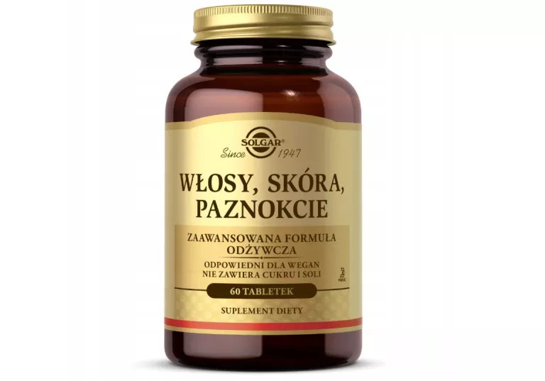 SOLGAR WŁOSY SKÓRA PAZNOKCIE | HAIR SKIN & NAILS - 60 TABLETEK