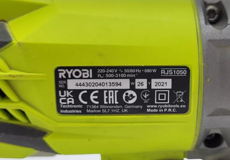 WYRZYNARKA RYOBI RJS1050 - OPIS