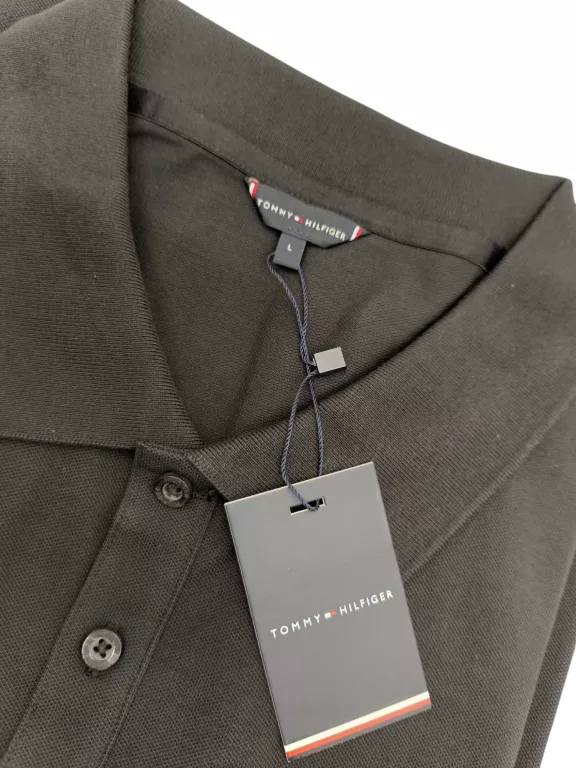 KOSZULKA TOMMY POLO CZARNA ROZMIAR L