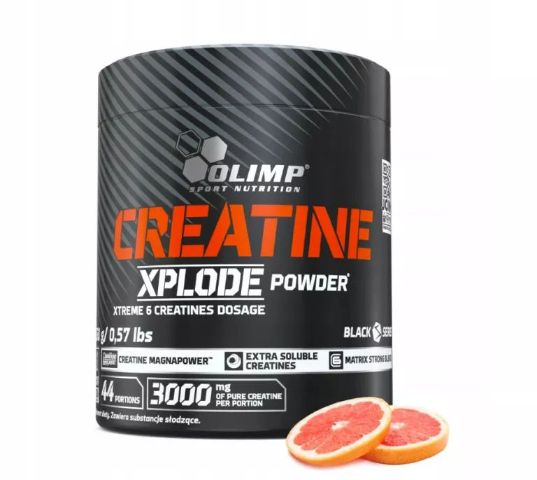 OLIMP CREATINE XPLODE 260G KREATYNA MATRIX STACK 5 FORM KREATYN GREJPFRUT