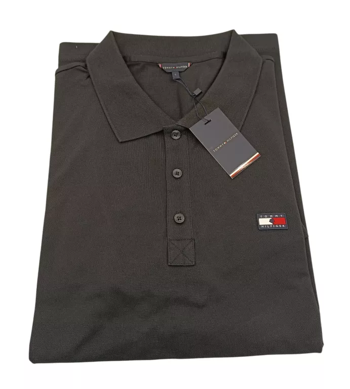 KOSZULKA TOMMY POLO CZARNA ROZMIAR L